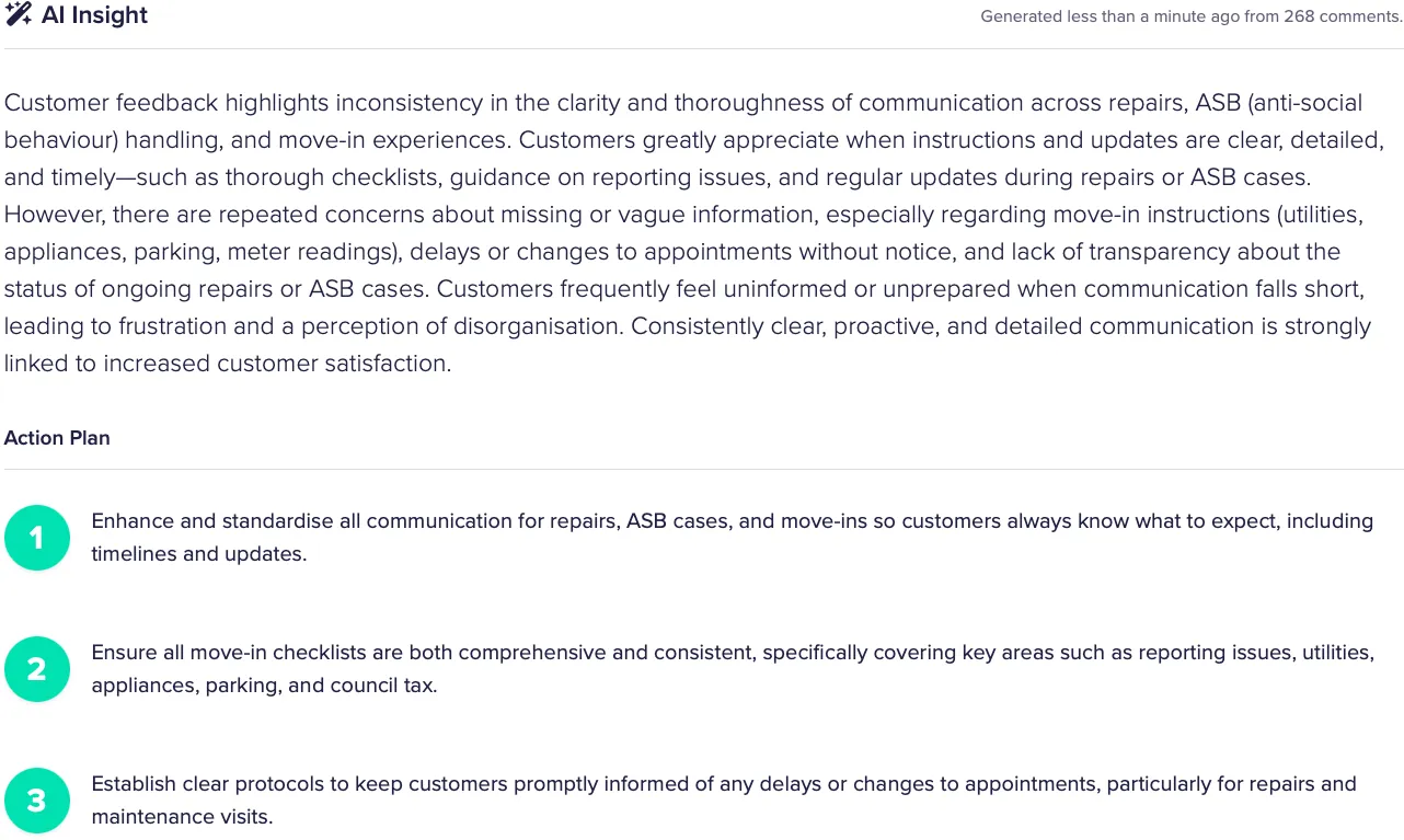 Label management in CustomerSure