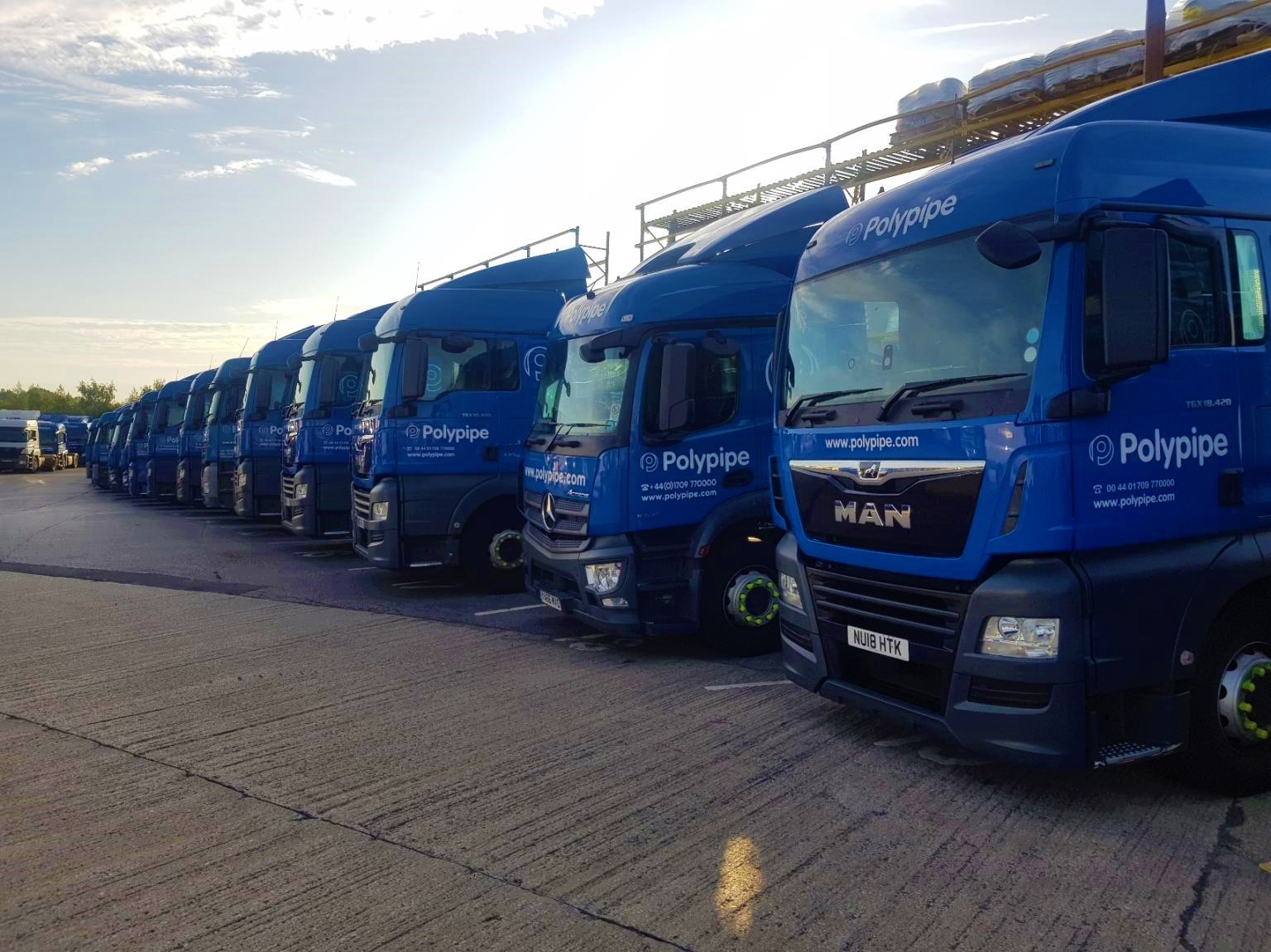 Some Polypipe trucks