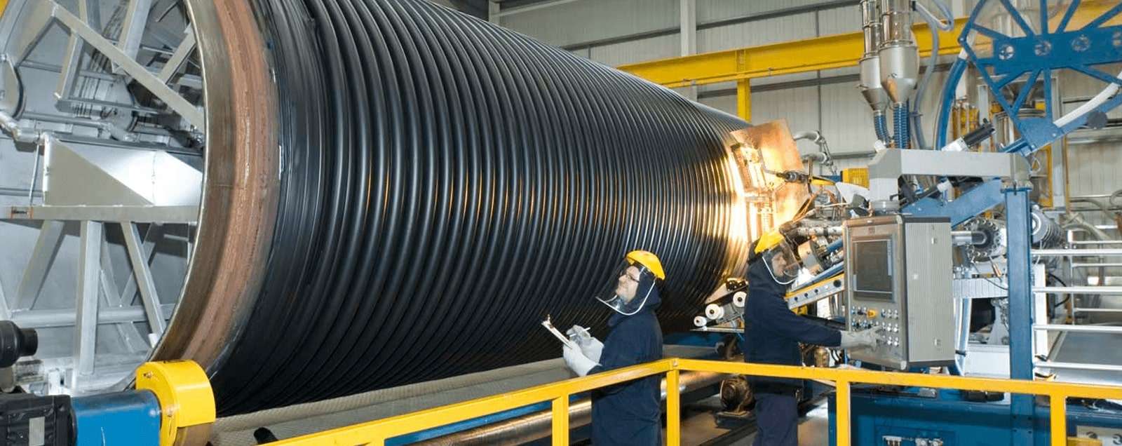 Polypipe manufacturing in action